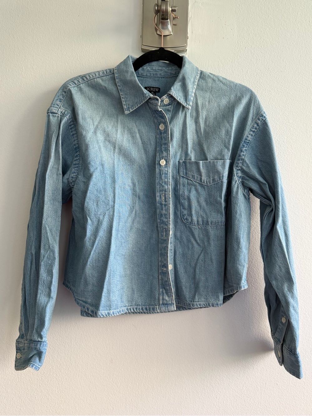 J. Crew Light Blue Denim Button-Front Shirt